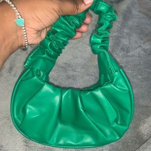Minimalist Zip Ruched Bag